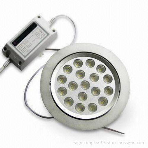 LED Down-light, 45/60/90° Beam Angle and 12V AC/DC or 100 to 240V AC Working Voltages